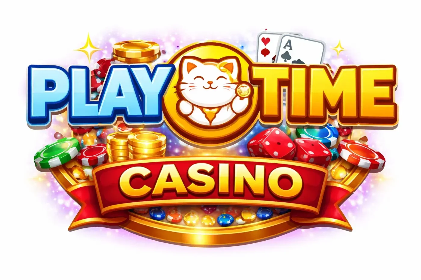 Modern PlayTime betting logo designed for Filipino gamers, combining fun, swerte, and secure online casino play